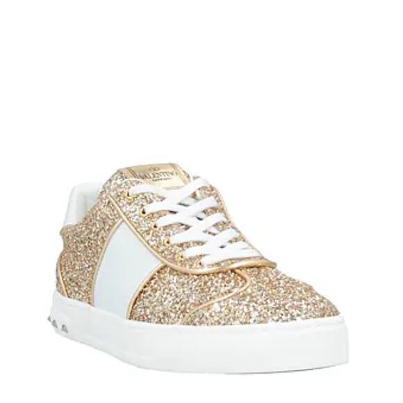 Valentino Garavani Shoes - VALENTINO GARAVANI Glitter Flycrew Sneakers